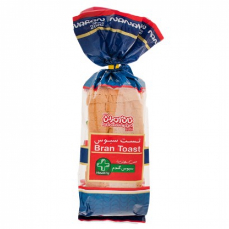 نان تست سبوس  گندم  نان آوران