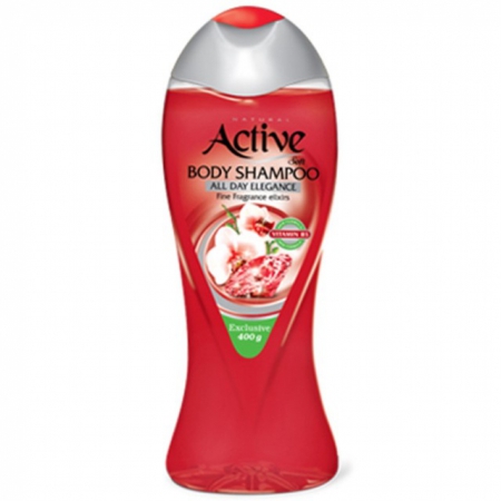 شامپوبدن اكتيو400گرم قرمز