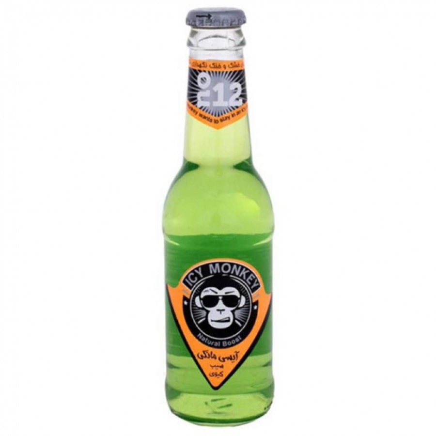نوشيدني آيسي مانكي شيشه سیب کیوی