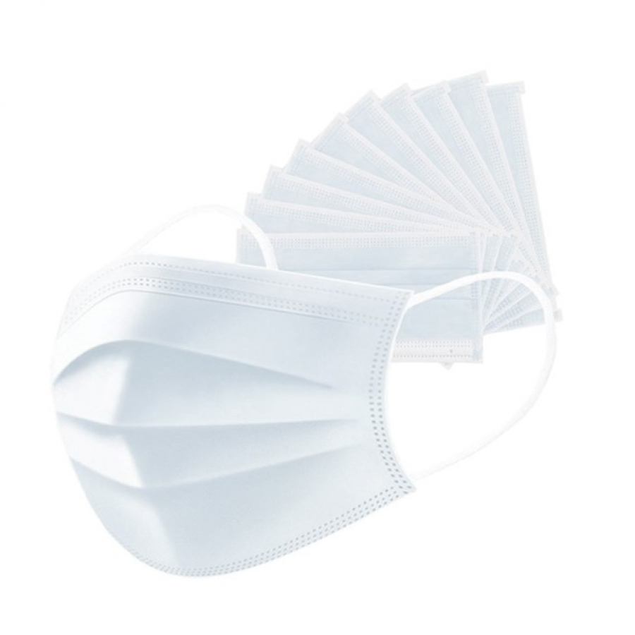 ماسک پزشکی سفید اهورا تب 10عددی