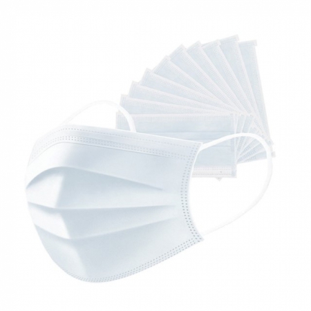 ماسک پزشکی سفید اهورا تب 10عددی