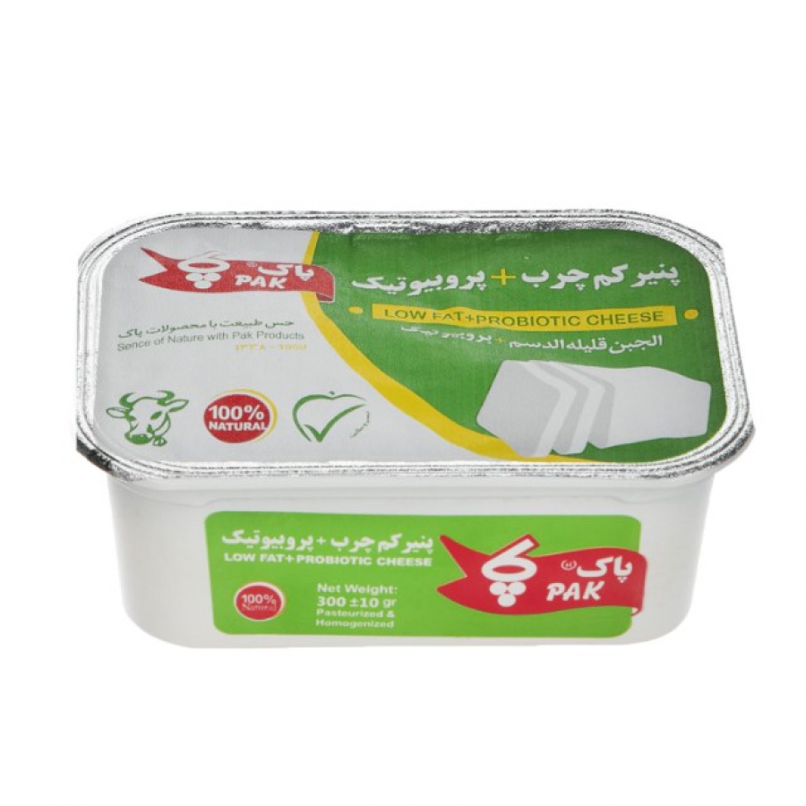 پنیر کم چرب پروبیوتیک پاک400گ