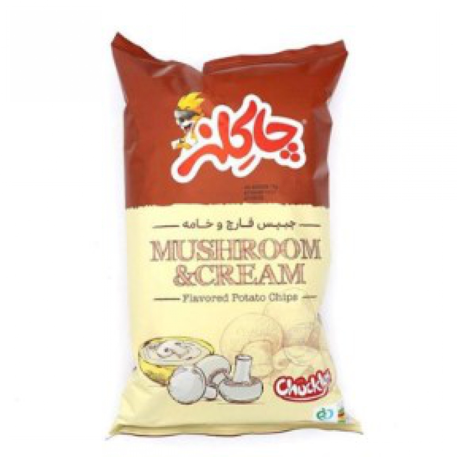 چیپس قارچ و خامه چاکلز
