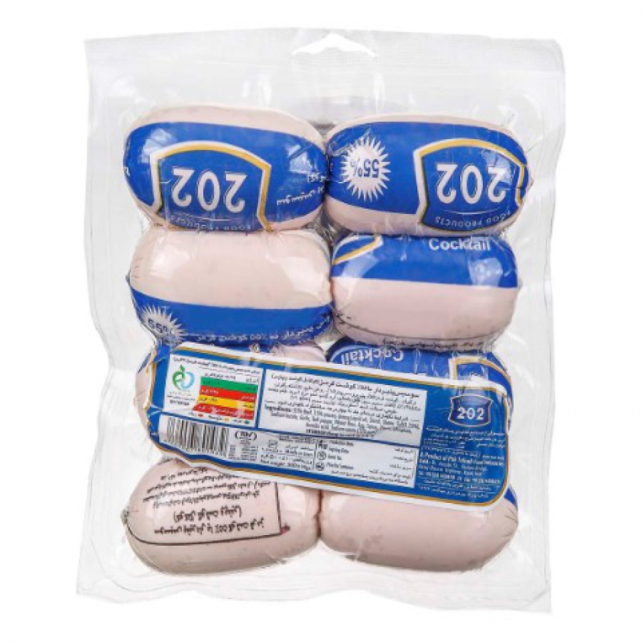 سوسیس پنیردار با55% گوشت قرمز202