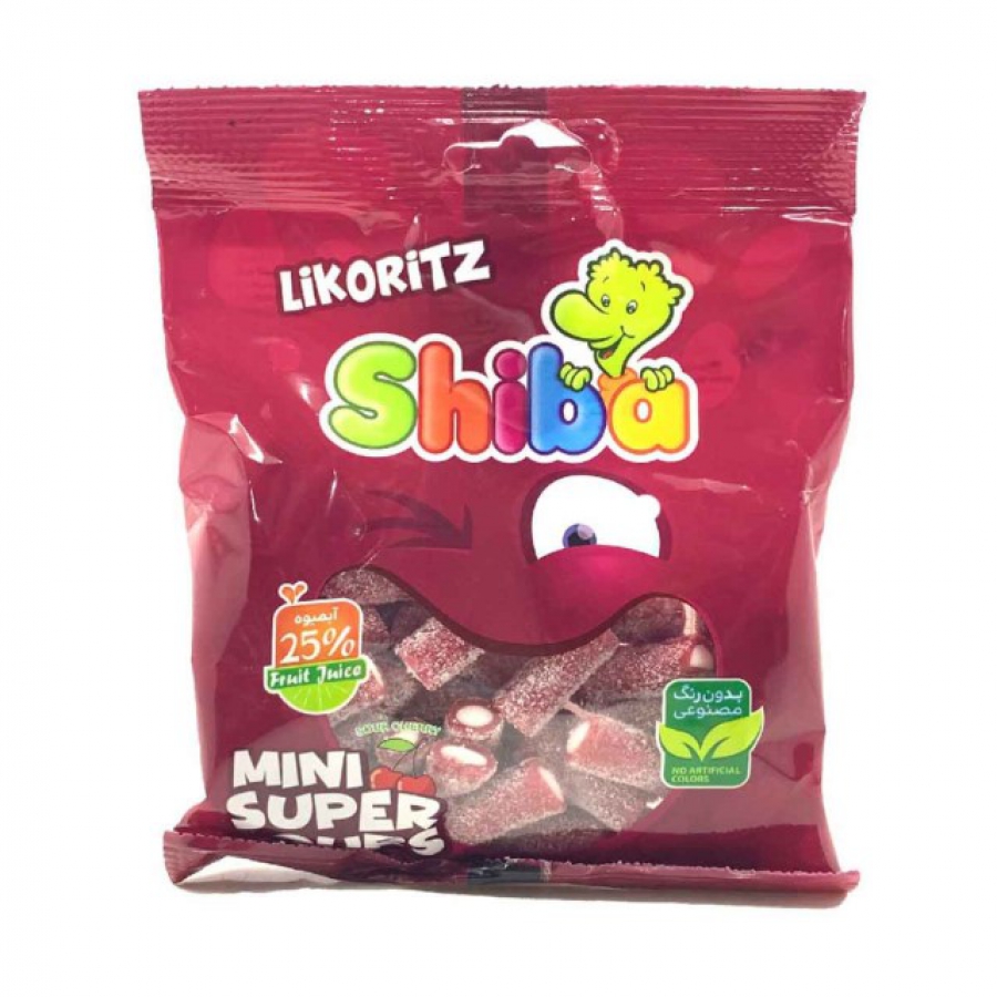 لیکوریتز مخلوط انگشتی آلبالویی140گرمی