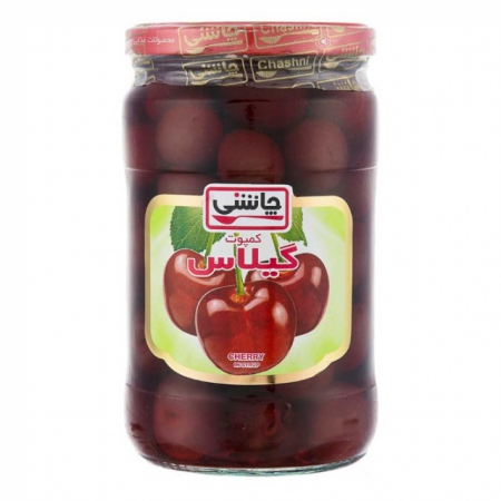 كمپوت گيلاس چاشني شيشه680گ