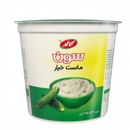 ماست طعم دار خیار کاله 750گرم