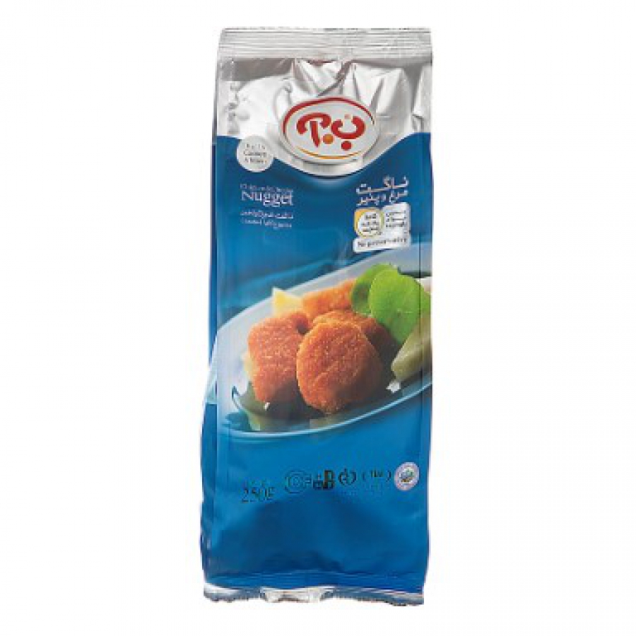 ناگت مرغ وپنیر ب.آ250گ