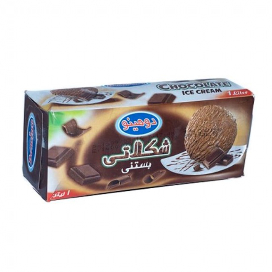 بستنی پاکتی شکلاتی 1ل دومینو
