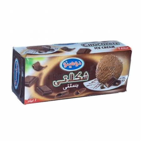 بستنی پاکتی شکلاتی 1ل دومینو