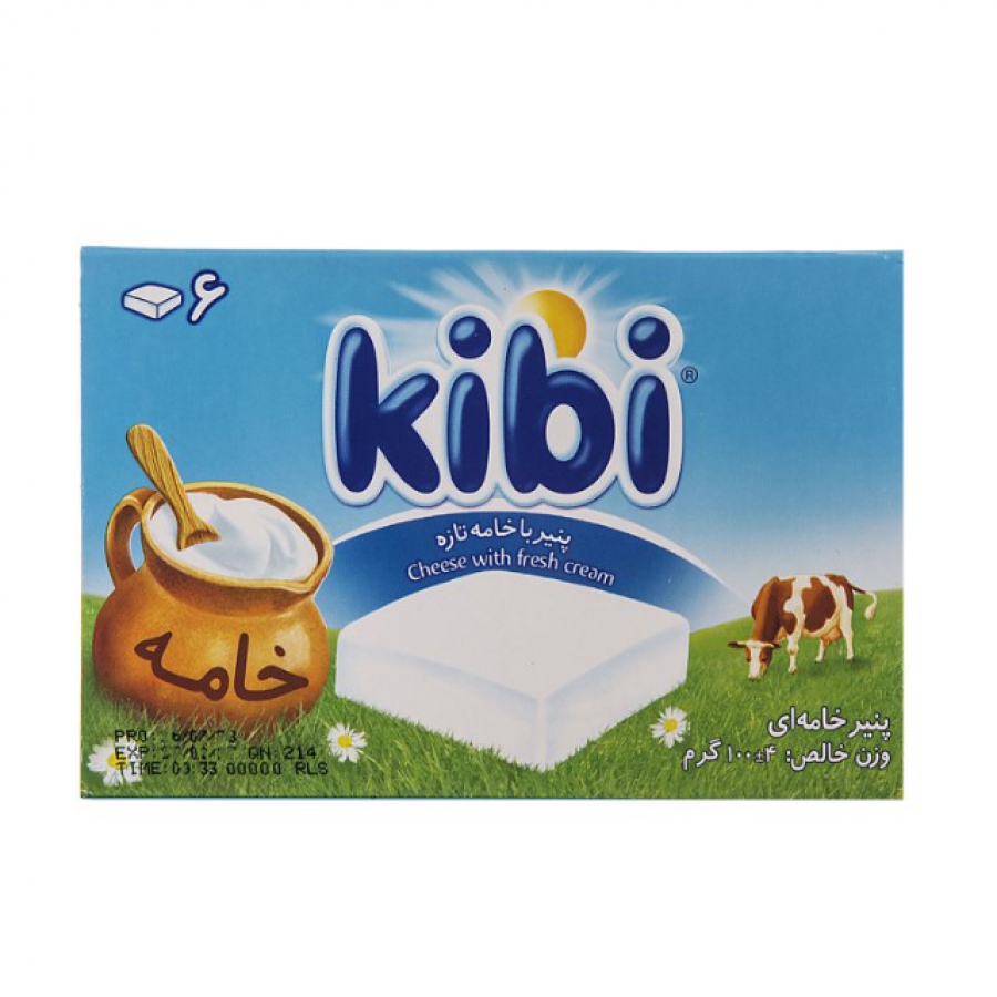 پنیر خامه ای 6عددی کیبی