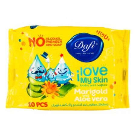 دستمال مرطوب نرم کننده و پاک کننده کودک