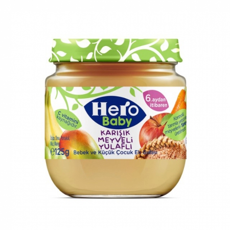پوره میوه hero baby 125g